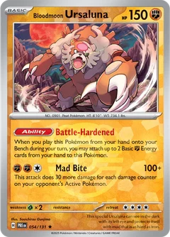 Bloodmoon Ursaluna Master Ball Holo 54